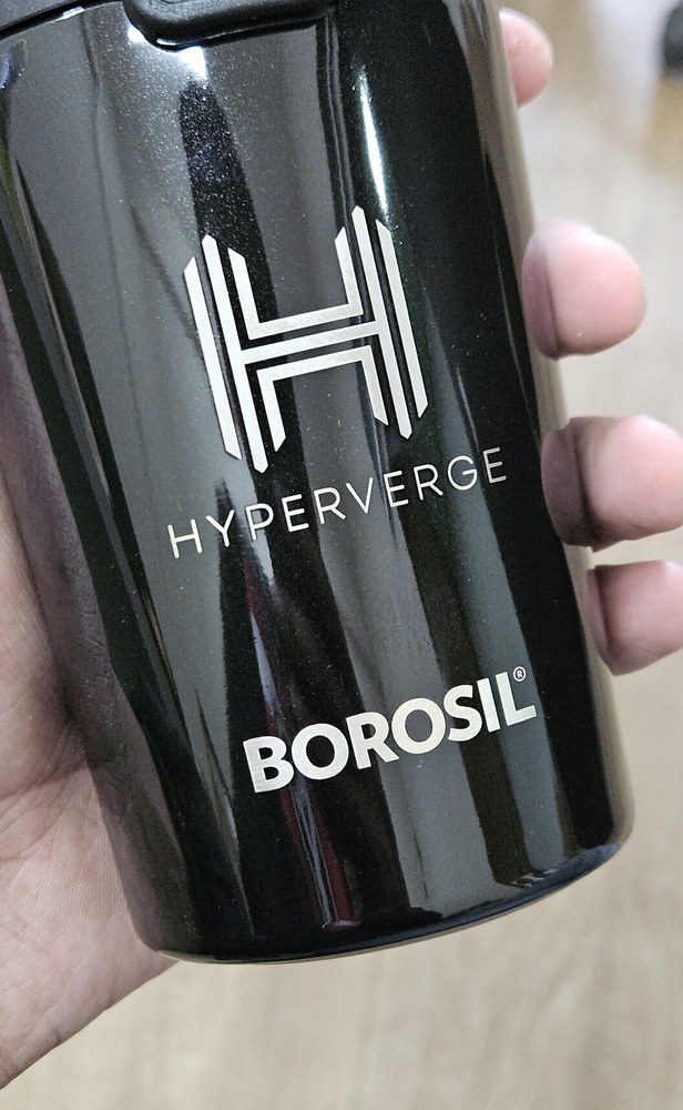 HyperVerge — Borosil Black Tumbler